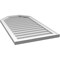 Ekena Millwork Octagonal Top Surface Mount PVC Gable Vent w/ 2"W x 1-1/2"P Brickmould Frame, 22"W x 40"H GVPOT22X4002SN - alternate 2